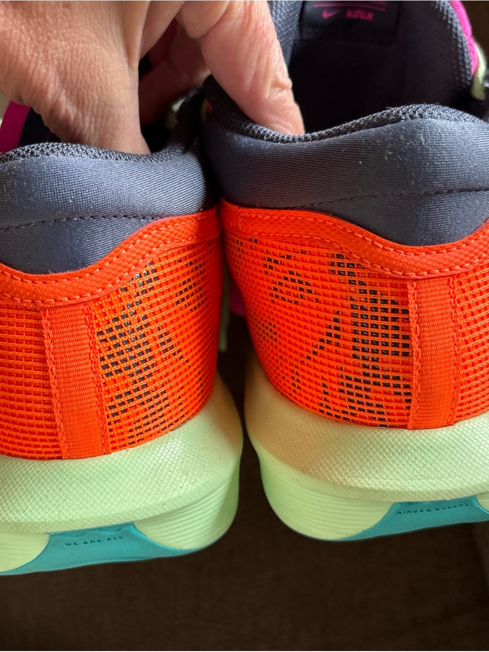 Nike LeBron Witness 8 Total Orange Laser Fuchsia Size 8.5 WORN 1x - Picture 3 of 9